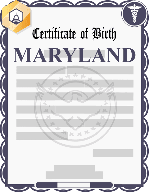 Maryland birth certificate