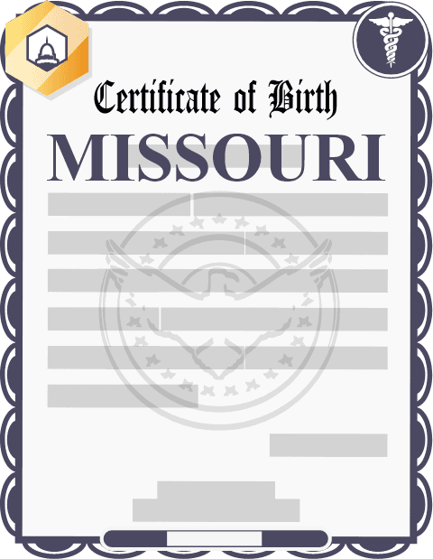 Missouri birth certificate