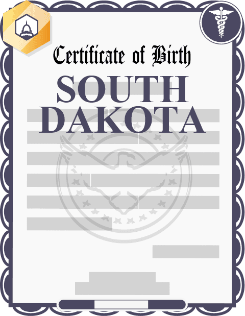 South Dakota birth certificate