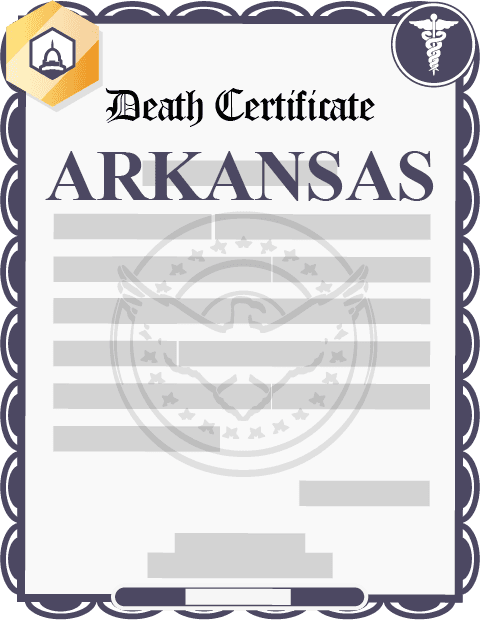 Arkansas death certificate