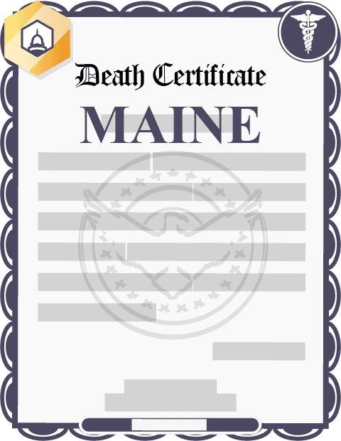 Maine death certificate