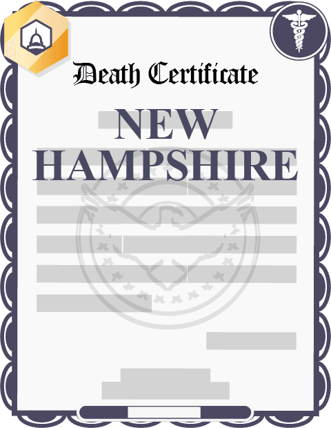 New Hampshire death certificate