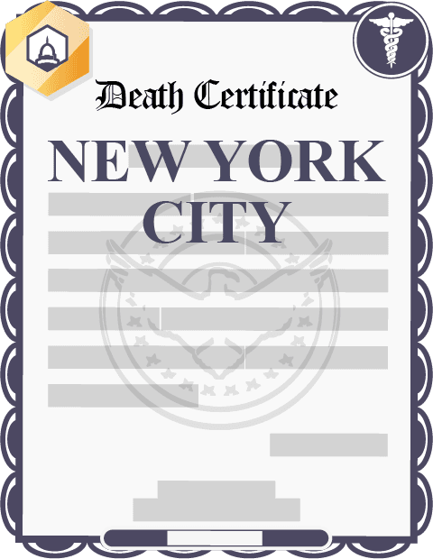 New York City death certificate