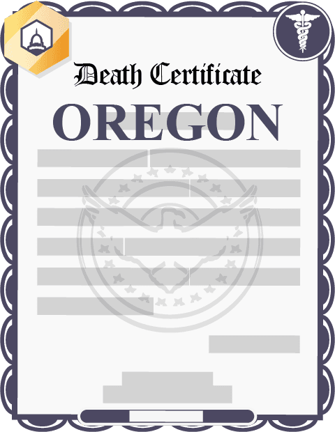 Oregon death certificate