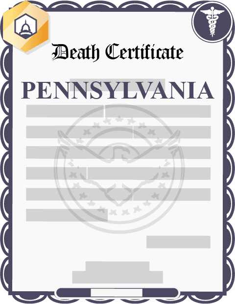 Pennsylvania death certificate