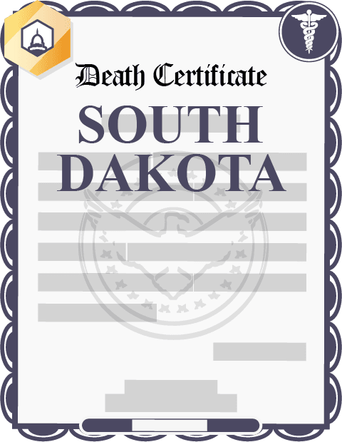 South Dakota death certificate