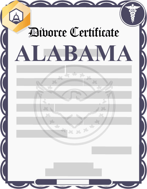 Alabama divorce certificate