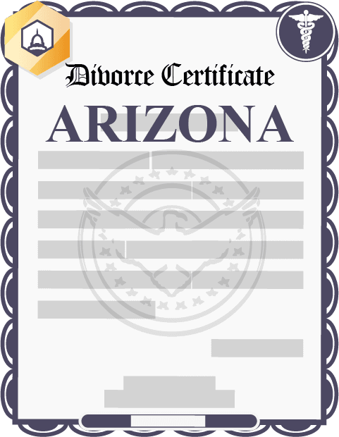 Arizona divorce certificate