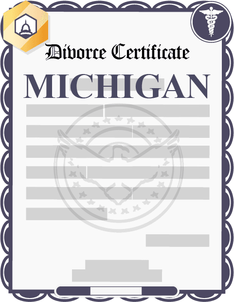 Michigan divorce certificate