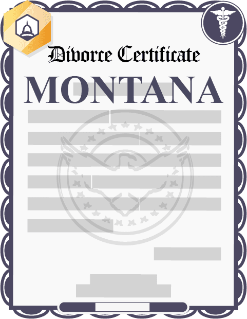 Montana divorce certificate