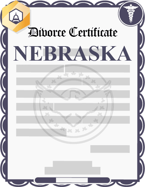 Nebraska divorce certificate