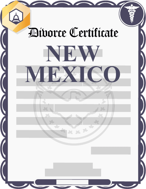 New Mexico divorce certificate
