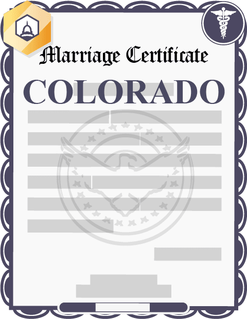 Colorado marriage certificate