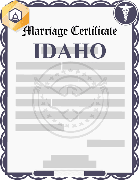 Idaho marriage certificate