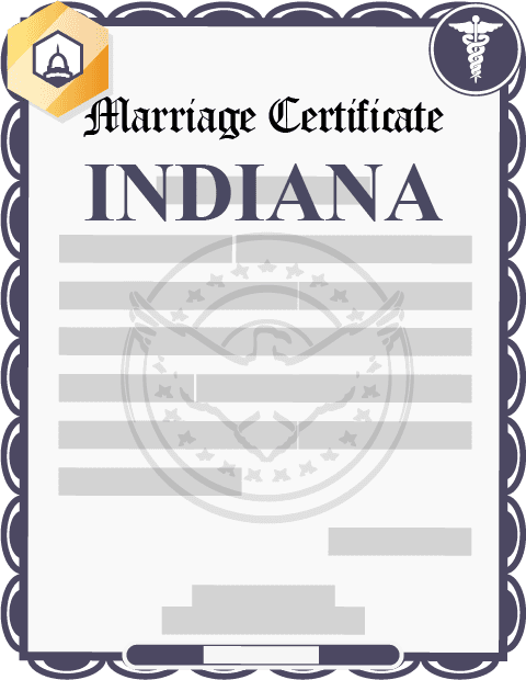 Indiana marriage certificate