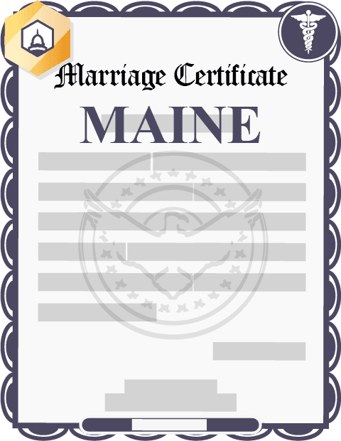 Maine marriage certificate
