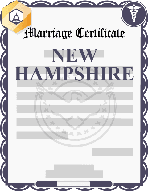 New Hampshire marriage certificate