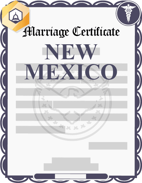 New Mexico marriage certificate