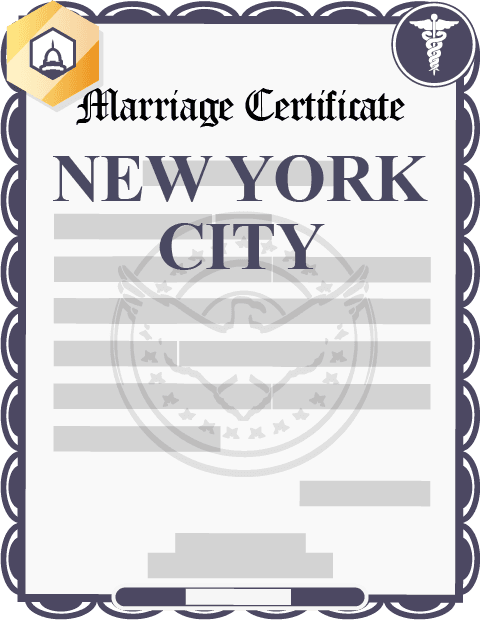 New York City marriage certificate