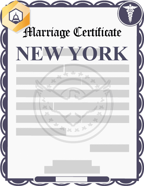 New York marriage certificate