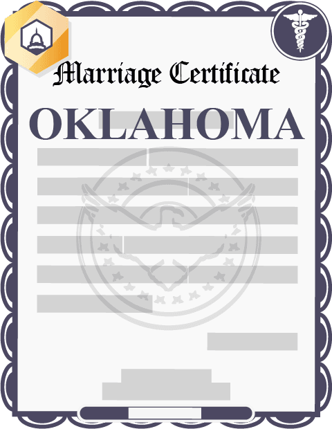 Oklahoma marriage certificate