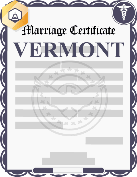 Vermont marriage certificate