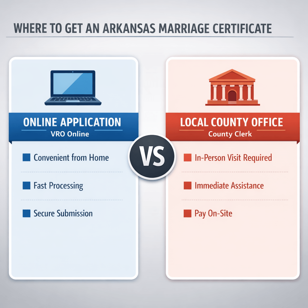 Arkansas marriage certificate: where to get records guide