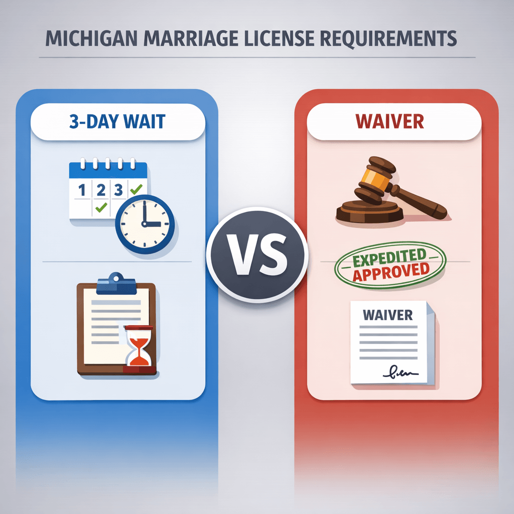 Michigan marriage certificate: requirements