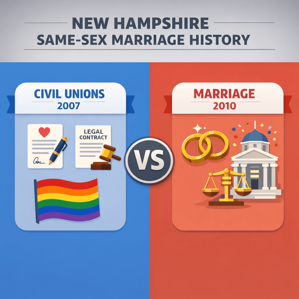 New Hampshire marriage certificate: records history guide