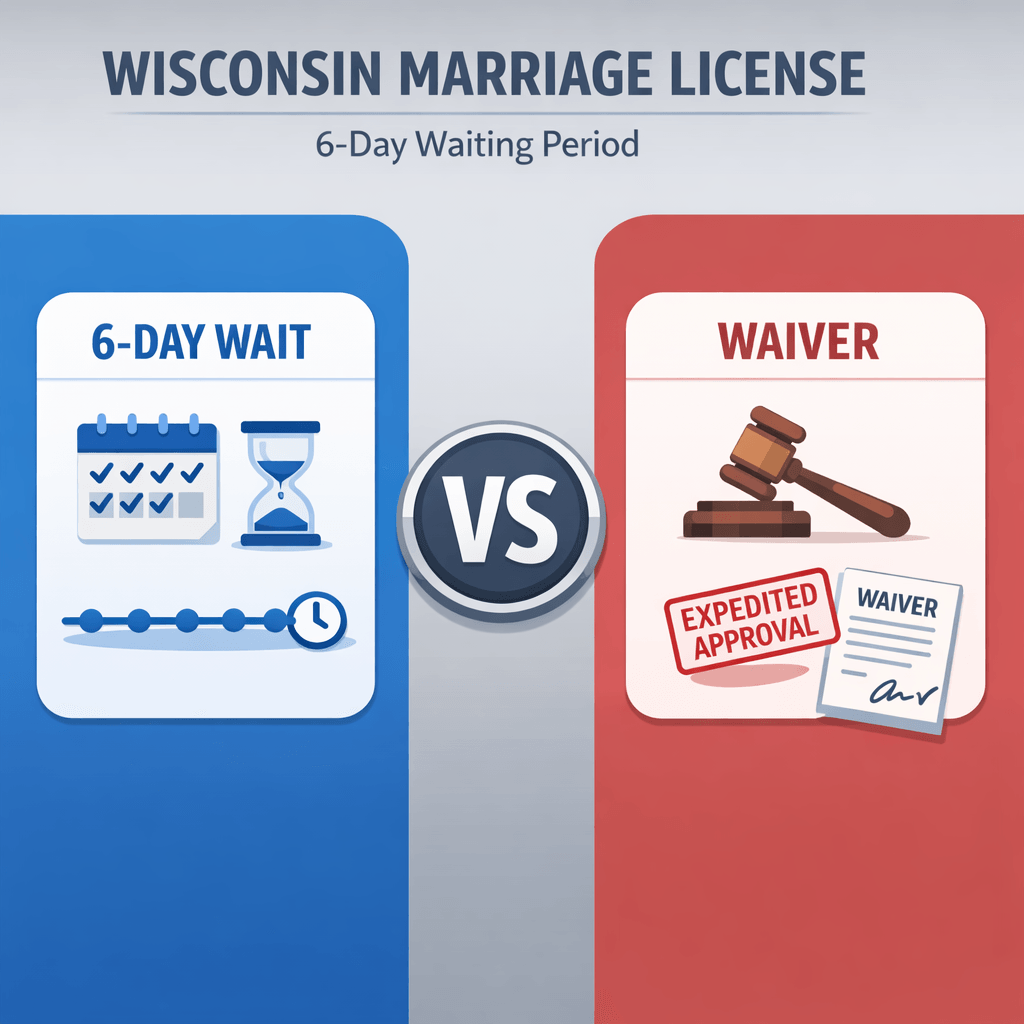 Wisconsin marriage certificate: waiting period guide