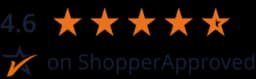 Rated 4.6 out of 5 on ShopperApproved