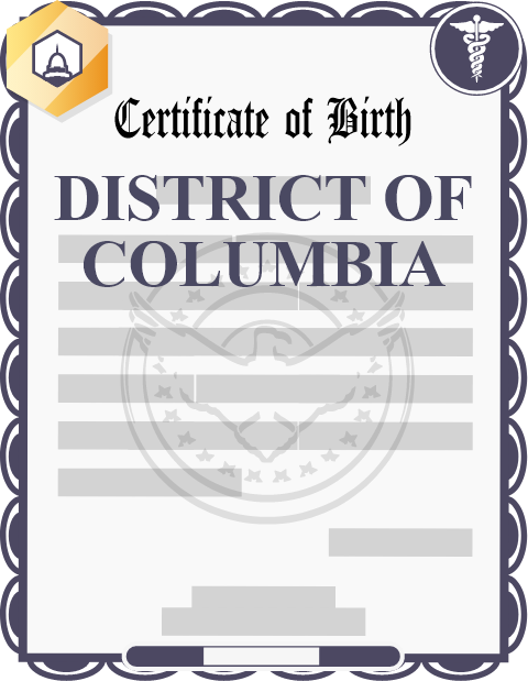 District of Columbia birth certificate