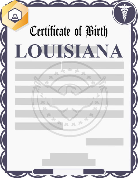 Louisiana birth certificate