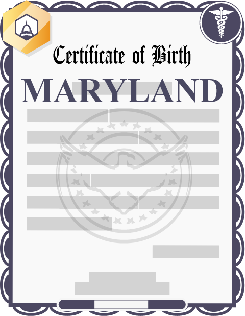 Maryland birth certificate