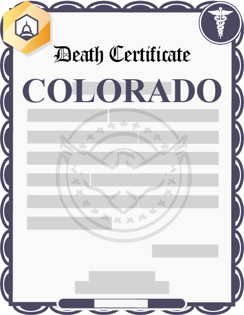 Colorado death certificate