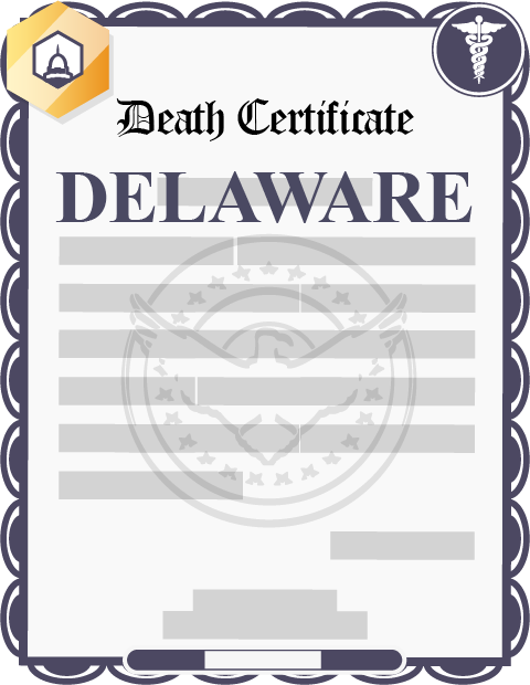 Delaware death certificate