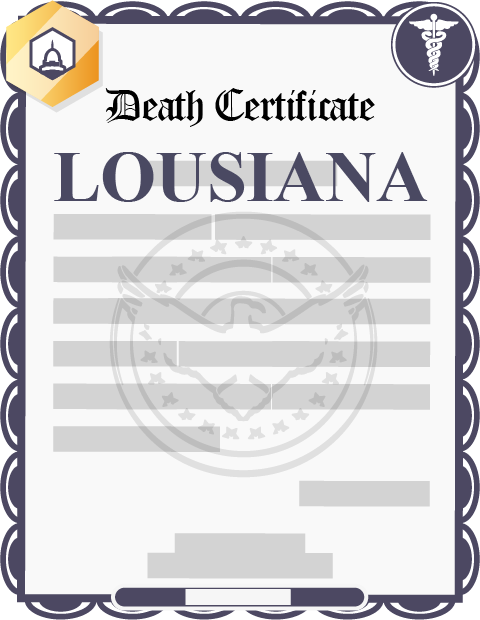 Louisiana death certificate