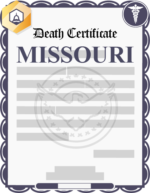 Missouri death certificate