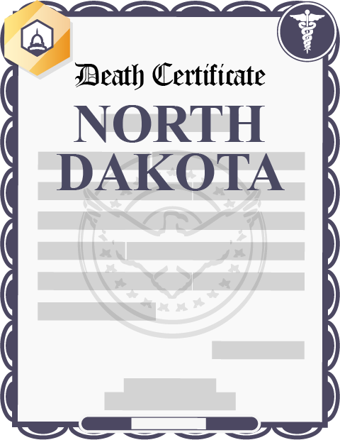 North Dakota death certificate