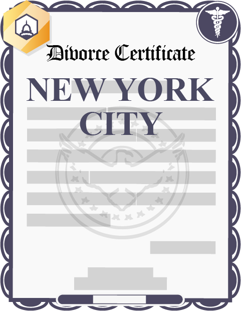 New York City divorce certificate