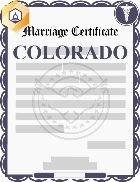 Colorado marriage certificate