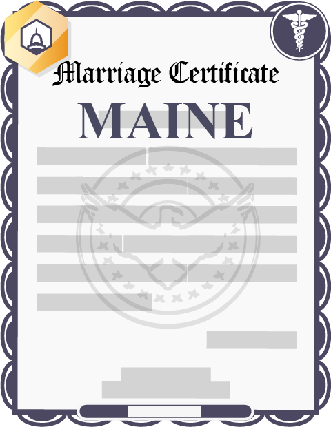 Maine marriage certificate