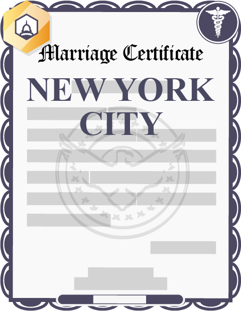 New York City marriage certificate