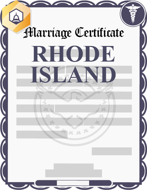 Rhode Island marriage certificate