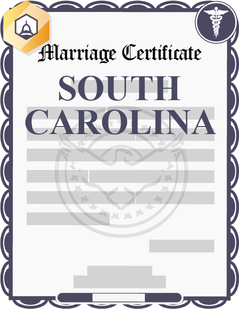 South Carolina marriage certificate