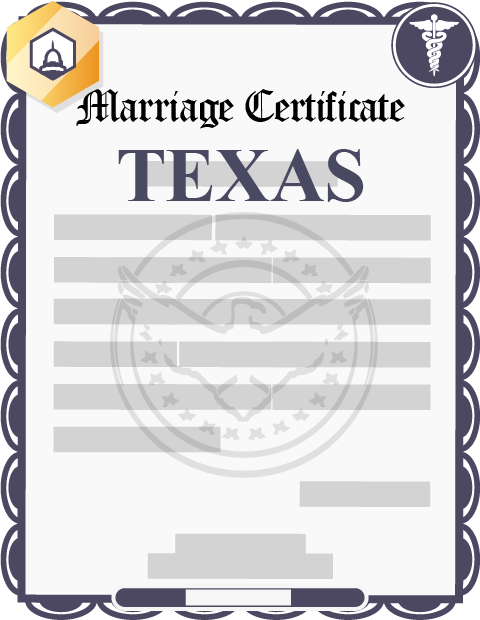 Texas marriage certificate