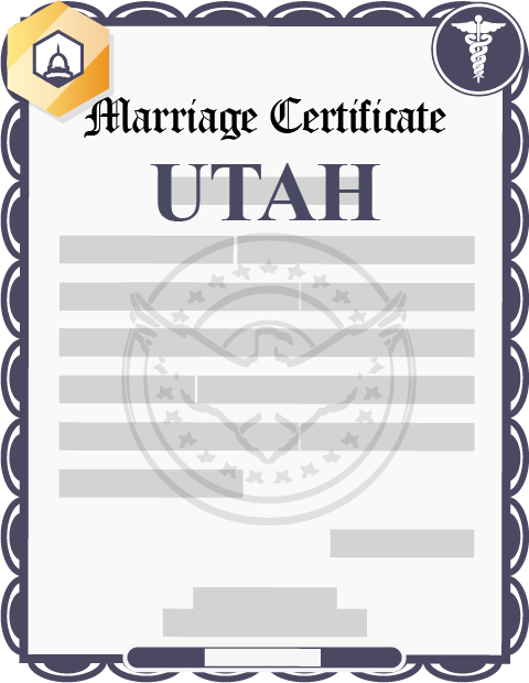 Utah marriage certificate
