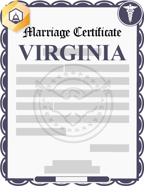 Virginia marriage certificate