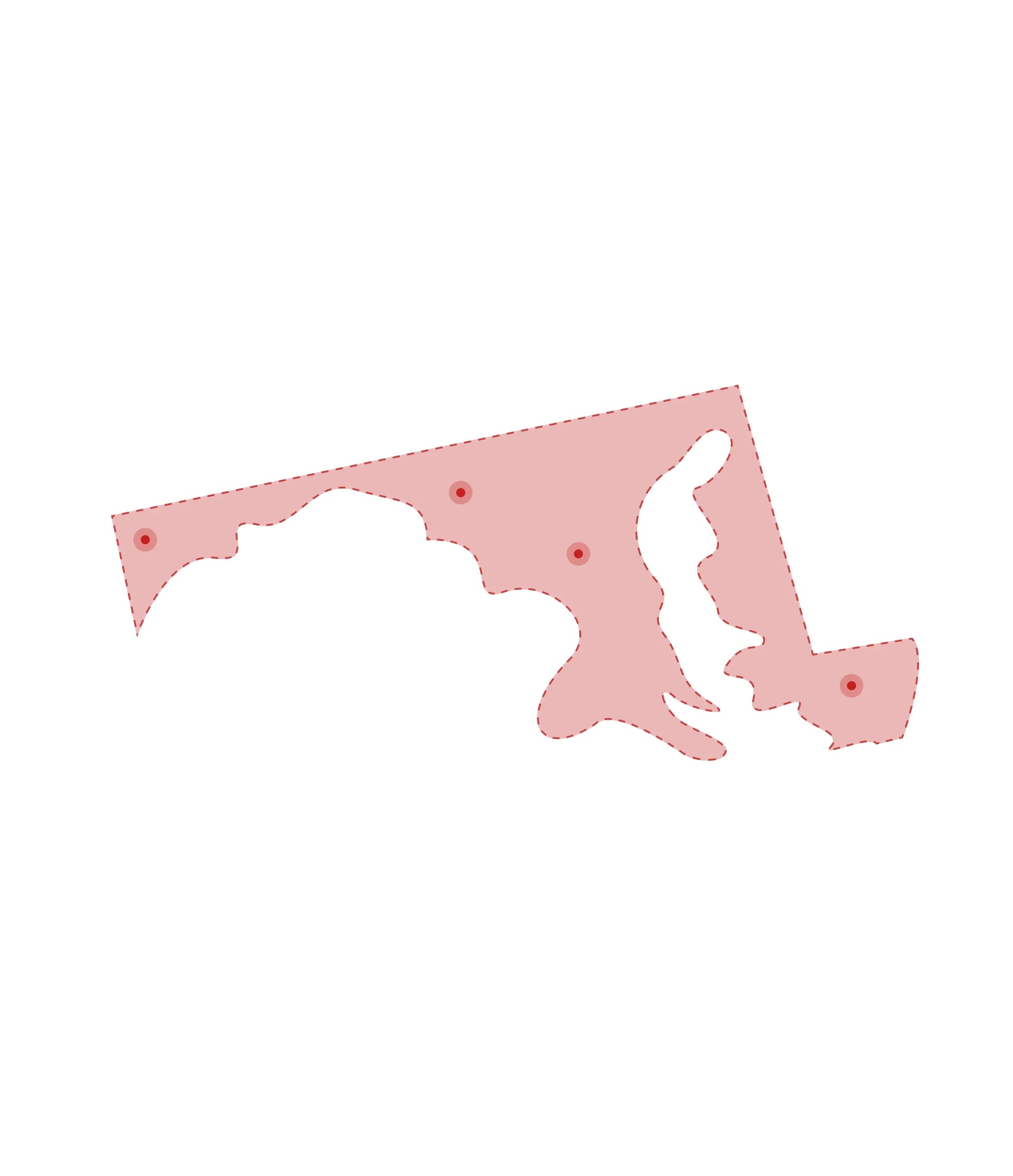 Mapa de las oficinas de registros vitales de Massachusetts