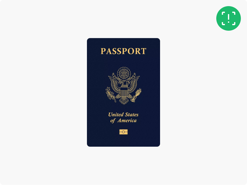 damaged passport icon
